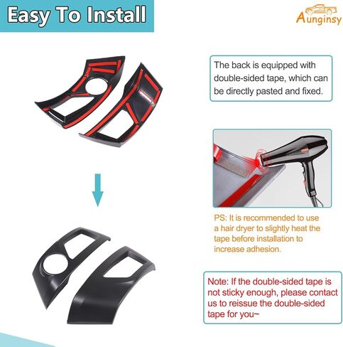 Aunginsy Center Censole Conference Air Outlet Outlet Cover متوافق مع تويوتا تاكوما 2011-2015 CAR CENCOLE CENTOLE CONSOLE تكييف الهواء تنفيس تغطية الإطار الزخرفية. in Kuwait