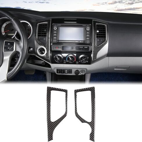 Aunginsy Center Censole Conference Air Outlet Outlet Cover متوافق مع تويوتا تاكوما 2011-2015 CAR CENCOLE CENTOLE CONSOLE تكييف الهواء تنفيس تغطية الإطار الزخرفية. in Saudi Arabia