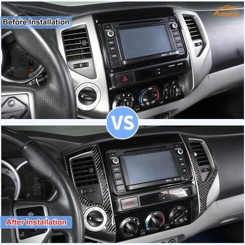 Aunginsy Center Censole Conference Air Outlet Outlet Cover متوافق مع تويوتا تاكوما 2011-2015 CAR CENCOLE CENTOLE CONSOLE تكييف الهواء تنفيس تغطية الإطار الزخرفية. in Saudi Arabia