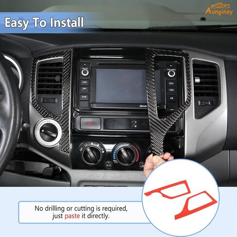 Aunginsy Center Censole Conference Air Outlet Outlet Cover متوافق مع تويوتا تاكوما 2011-2015 CAR CENCOLE CENTOLE CONSOLE تكييف الهواء تنفيس تغطية الإطار الزخرفية. in Saudi Arabia