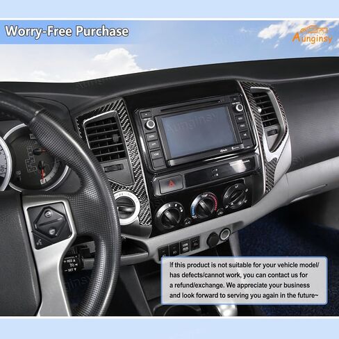 Aunginsy Center Censole Conference Air Outlet Outlet Cover متوافق مع تويوتا تاكوما 2011-2015 CAR CENCOLE CENTOLE CONSOLE تكييف الهواء تنفيس تغطية الإطار الزخرفية. in Saudi Arabia