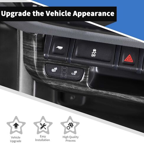 لوحة مفتاح إضاءة الطوارئ Voodonala متوافق مع شيفروليه كولورادو/GMC-Canyon 2014-2022 ، ألياف الكربون in Saudi Arabia