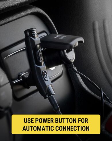 Scosche BTFM8 Bluetooth FM Transmitter Car, Dual 12W USB-C and USB-A Charging Ports, Fast Type-C Car Charger, Wireless Radio Bluetooth Adapter, Hands-Free Kit for Calls, Siri and Google Assistant in Kuwait