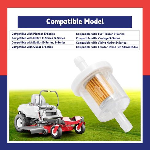 2 Pack 120-2235 استبدال مرشح الوقود للبحث عن Pioneer for Turf Tracer for Metro for Radius for Viking E S Series in Saudi Arabia
