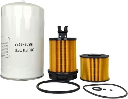 Fuel Filter Oil Filter Kit 23304-78090 23304-EV360 15607-1733 Compatible with Hino M4 M5 2022-2024 155 2017-2019 195 2013-2020 165 Fuel Water Separator S1560-72051 23304-78091 23304-EV011 in Saudi Arabia