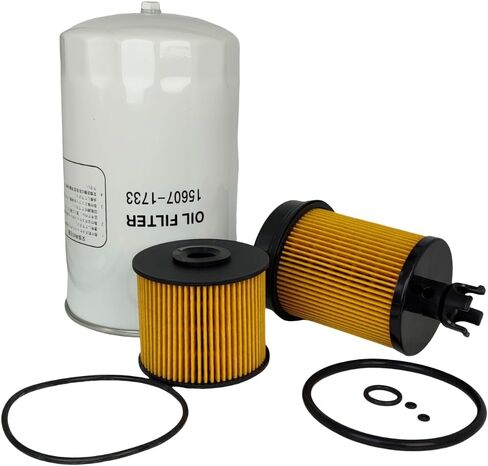 Fuel Filter Oil Filter Kit 23304-78090 23304-EV360 15607-1733 Compatible with Hino M4 M5 2022-2024 155 2017-2019 195 2013-2020 165 Fuel Water Separator S1560-72051 23304-78091 23304-EV011 in Saudi Arabia