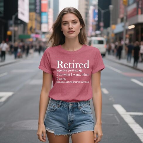 Retirement Shirts for Women Retired Teacher T-Shirt Grandma Retired Tee Tops in Saudi Arabia