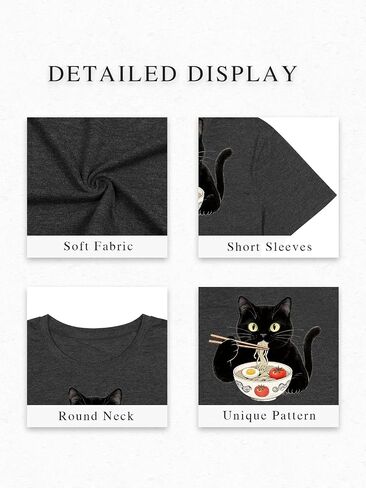 Oversized Cat Shirts for Women Funny Animal Print Tops Cute Teen Girl Clothes Summer Graphic Tees in Saudi Arabia