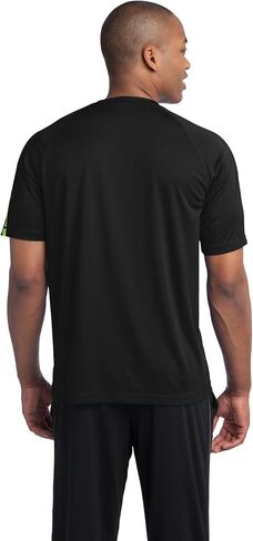 Sport-Tek Men's Tall Colorblock Posicharge منافس 3XLT الأسود/الجير in Saudi Arabia