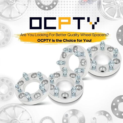 OCPTY 4 PCS 1" (25mm) Wheel Spacers 5 Lug 5x4.5 to 5x110 (5x114.3to5x110) with 12x1.5 Studs fits for Hyundai for Honda for Acura for Lincoln for Jeep for Toyota ford Wheel spacers in Saudi Arabia