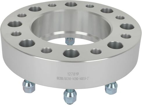 Scitoo 2pcs 2 بوصة فواصل العجلة 8x200 إلى 8x200 مع ترصيع 14x1.5 Bore 142mm متوافق مع RAM 3500 2019-2023 ، Ford for F-350 Super Duty 2005-2023 in Saudi Arabia