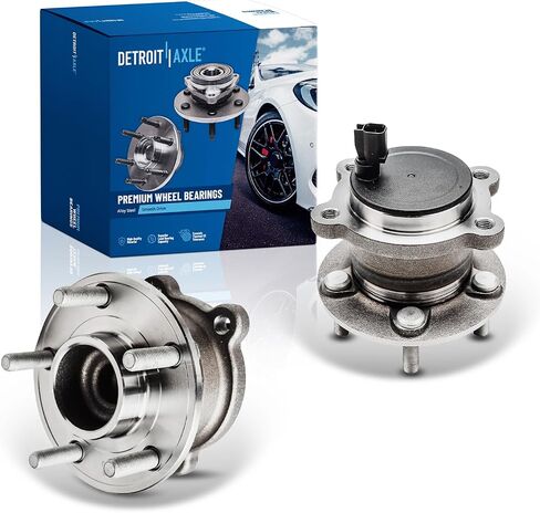Detroit Axle - FWD Rear 2pc Wheel Bearing Hubs for 2013-2019 Ford Escape C-Max Lincoln MKC, 2 Wheel Bearing and Hubs Assembly Set 2014 2015 2016 2017 2018 Replacement in Saudi Arabia