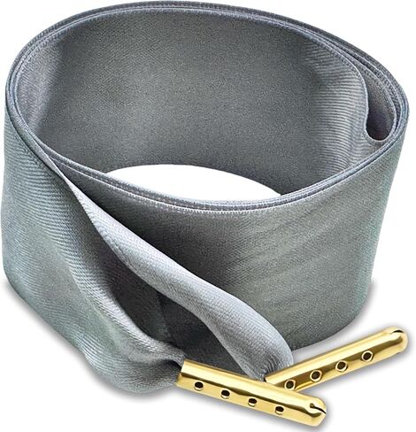 Satin Ribbon Shoe Laces Women, 38mm Wide Flat Silk Shoelaces (2 Pairs) in Saudi Arabia