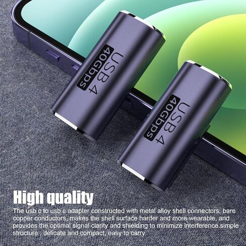 Pastall 5 Pack USB C Female to Female Adapter.Usbc Extender.USBC Coupler Supports Up to 10Gbps Data Transfer and 100W Fast Charging.Compatible with Thunderbolt 4/3 Supports 8K@60Hz Video. in Saudi Arabia