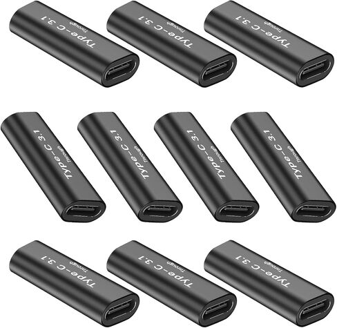 Pastall 5 Pack USB C Female to Female Adapter.Usbc Extender.USBC Coupler Supports Up to 10Gbps Data Transfer and 100W Fast Charging.Compatible with Thunderbolt 4/3 Supports 8K@60Hz Video. in Saudi Arabia