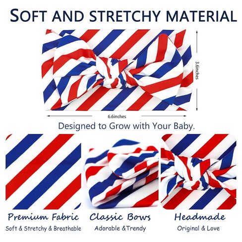 غلاف رأس الطفل المصنوع يدويًا مع أقواس ناعمة رضيع رضيع مريح القوس للبنات والفتيان حديثي الولادة ، ملحقات الشعر المطبوعة كامو الصغار. in Kuwait