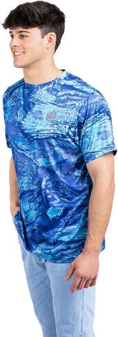 Realtree Men's Fishing Camo Sun Protection UV UPF 50+ Short Sleeve Shirts and Hoodies Running Hiking Quick Dry in Saudi Arabia