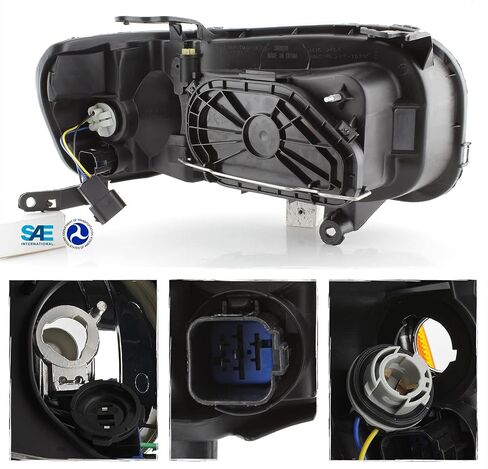 AKKON - Pair Fits 2005 2006 2007 Ford Escape Headlights [Halogen Type] 05 06 07 Headlamps Driver Left+Passenger Right in Saudi Arabia