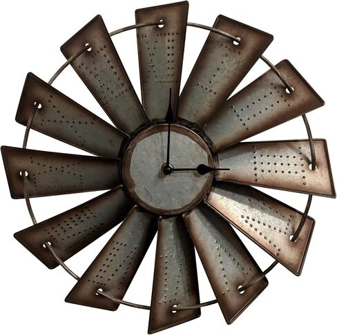 Gianna's Home Rustic Farmhouse Metal Wall Clock (14.5 ") in Saudi Arabia