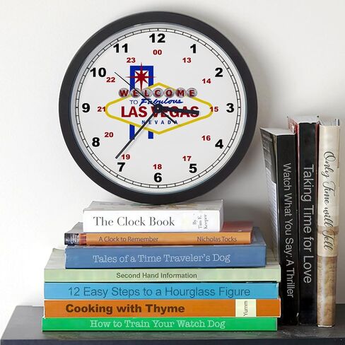 CafePress Welcome to Fabulous Las Vegas Sign 10" Wall Clock for Livingroom, Kitchen, or Office in Saudi Arabia