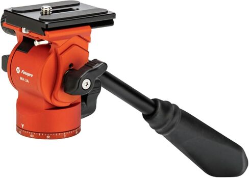 Fotopro Ball Head Video Fluid Head Pan Tilt Head with Quick Release Plate and Adjustable Handle Max Load 3kg for Camera MH-2A Black in Kuwait