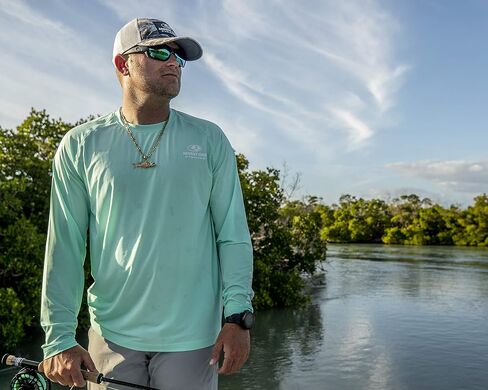 EAG ELITE MOSSY OAK Long Sleeve Solid Performance Shirt in Kuwait