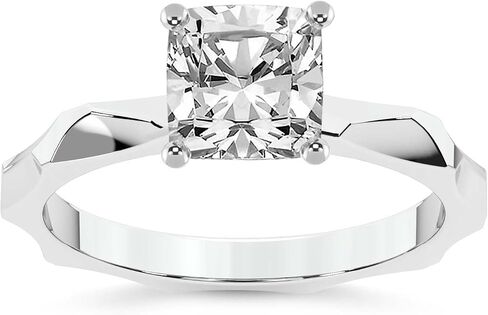 خاتم الماس الودية الماس للنساء IGI معتمد | 0.50-6 قيراط ماجنوليا الملمس Solitaire Diamond خاتم | 14K أو 18K أبيض أو أصفر أو وردي الذهب | جودة FG-VS in Kuwait