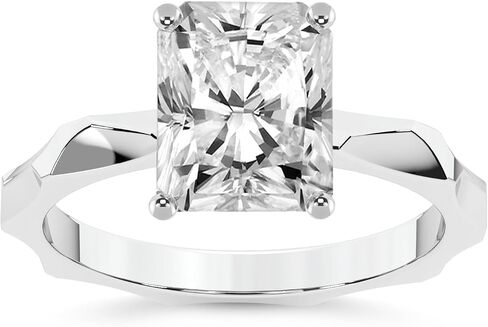 خاتم الماس الودية الماس للنساء IGI معتمد | 0.50-6 قيراط ماجنوليا الملمس Solitaire Diamond خاتم | 14K أو 18K أبيض أو أصفر أو وردي الذهب | جودة FG-VS in Kuwait