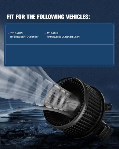 محرك منفاخ ECCPP HVAC مع قفص المعجبين A/C مناسب لعام 2017-2019 لـ Mitsubishi Outlander ، 2017-2019 لـ Mitsubishi Outlander Sport Blower Assembly Accebly Motor AC AC BLOWER in Saudi Arabia