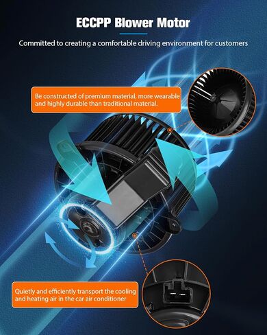 محرك منفاخ ECCPP HVAC مع قفص المعجبين A/C مناسب لعام 2017-2019 لـ Mitsubishi Outlander ، 2017-2019 لـ Mitsubishi Outlander Sport Blower Assembly Accebly Motor AC AC BLOWER in Saudi Arabia