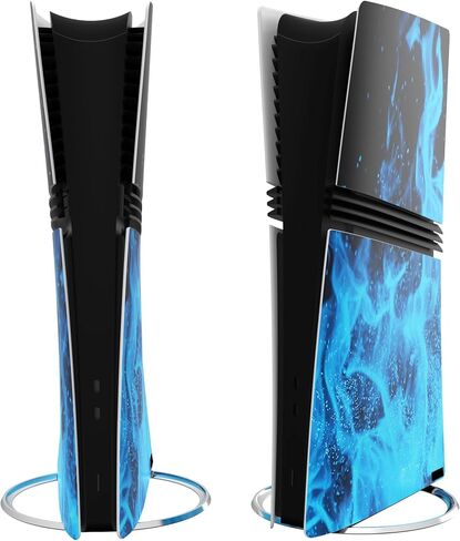 PlayVital Full Set Skin Stickers for ps5 Pro Console Digital & Disc, Vinyl Decal Wrap Accessories for ps5 Controller & Headset & Charging Station & Media Remote, Great Wave in Kuwait
