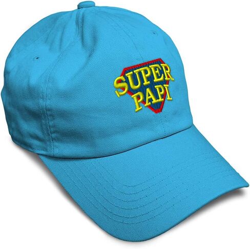 Soft Baseball Cap Super Papi Embroidery Letters Super Papi Logo Twill Cotton Dad Hats for Men & Women in Saudi Arabia