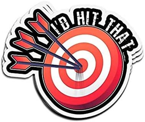 I'd Hit That Dart Darts - Sticker Graphic - Auto, Wall, Laptop, Cell, Truck Sticker for Windows, Cars, Trucks in Saudi Arabia