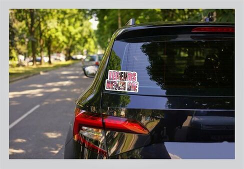 Legends Never Die Sticker - رسومات ملصق - Auto ، الجدار ، الكمبيوتر المحمول ، الخلية ، ملصق شاحنة للنوافذ ، السيارات ، الشاحنات in Saudi Arabia