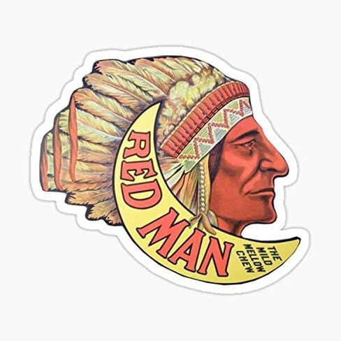 Red Man Vintage Chewing Tobacco Ad - Graphic Sticker for Auto, Wall, Laptop, Cell, Truck in Saudi Arabia