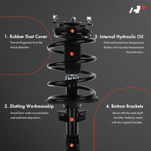 A-Premium Front Complete Strut مع امتصاص صدمات الربيع لفائف متوافق مع Hyundai Veracruz 2007 2008 2008 2010 2011 2012 in Saudi Arabia