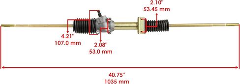 Caltric Steering Rack and Pinion Compatible with Can-am Commander 800 800R STD DPS XT EFI 2011-2014 / Commander 800 800R 2011-2014 in Saudi Arabia