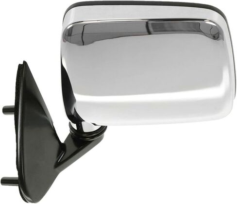 2 Piece Driver and Passenger Side Mirror Assembly Set Manual Folding Manual Adjustment Non-Heated No Memory Chrome Compatible with 1986-1994 Nissan D21 1995-1997 Pickup in Saudi Arabia