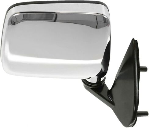 2 Piece Driver and Passenger Side Mirror Assembly Set Manual Folding Manual Adjustment Non-Heated No Memory Chrome Compatible with 1986-1994 Nissan D21 1995-1997 Pickup in Saudi Arabia