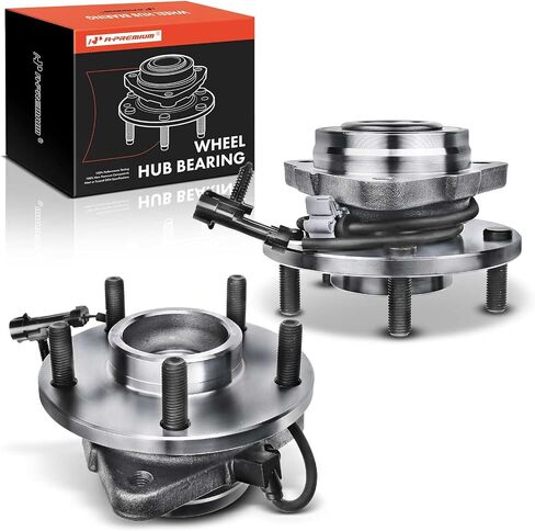 A-Premium 2 X Wheel Wheel Bearing and Hub Assembly مع ABS & 5-lug متوافق مع شيفروليه بليزر 1998-2005 ، GMC Jimmy 1998-2004 ، RWD فقط in Saudi Arabia
