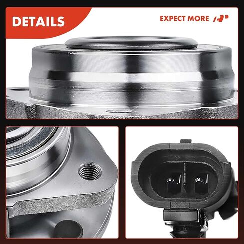 A-Premium 2 X Wheel Wheel Bearing and Hub Assembly مع ABS & 5-lug متوافق مع شيفروليه بليزر 1998-2005 ، GMC Jimmy 1998-2004 ، RWD فقط in Saudi Arabia