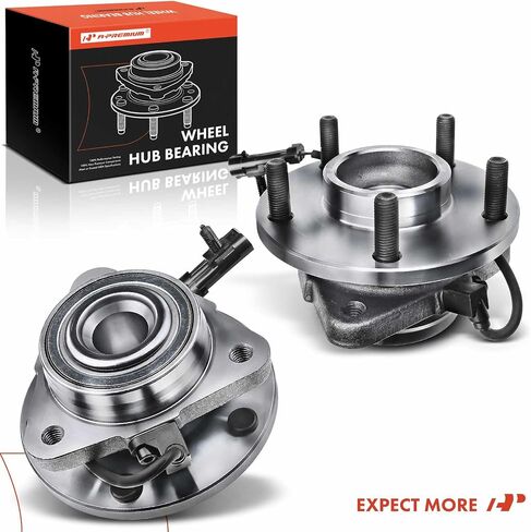 A-Premium 2 X Wheel Wheel Bearing and Hub Assembly مع ABS & 5-lug متوافق مع شيفروليه بليزر 1998-2005 ، GMC Jimmy 1998-2004 ، RWD فقط in Saudi Arabia