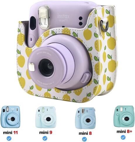 Durable Camera Case fits Instax Mini 12 Case with Crossbody Functionality, Retro Feel, and Travel-Friendly Design – Perfect for Gift Givers in Saudi Arabia