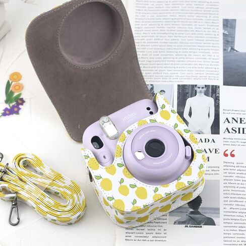 Durable Camera Case fits Instax Mini 12 Case with Crossbody Functionality, Retro Feel, and Travel-Friendly Design – Perfect for Gift Givers in Saudi Arabia