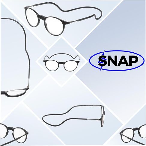Calabria SP04 Snap Magnetic Reading Glasses Blue Light Blocking Adjustable Temples Around Neck Hanging Readers Computer Work in Saudi Arabia