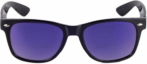 Classic Style Full Lens (No Bifocal) Unisex Reading Sunglasses with Spring Hinges & Maximum UV Protection in Kuwait