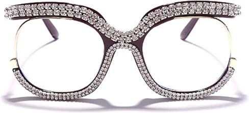 bullabulling Stylish Cat Eye Blue Light Glasses for Women ， Rhinestone Designer Reading Glasses Readers in Kuwait