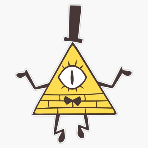 Gravity Falls - Bill Cipher Sticker Bumper Sticker Vinyl Decal 5" in Saudi Arabia
