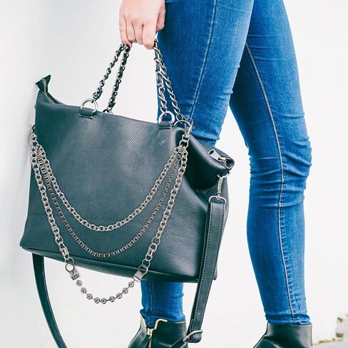 Wallet Chain,3 Tier Trousers Chain Pocket Chain Belt Chain Jeans Chain with Lobster Clasp for Wallet, Key & Jeans - Punk Belt Chain, Pocket Chain for Men & Women - Biker Wallet Chain, Metal Key Chain for Pants (Style 9) in Saudi Arabia