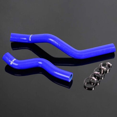 PIT66 Silicone Radiator Hose Kit,Compatible with 2001-2005 Honda Civic D17 1.7L Black with Clamps in Kuwait